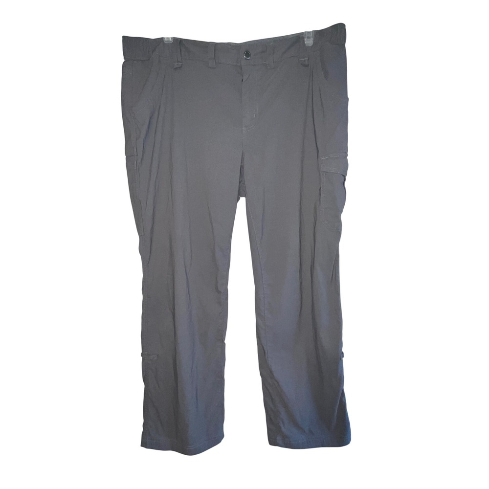 Duluth Trading Co Pants Women's 20x31 Gray Flex Fire Hose Relaxed Leg Cargo Work